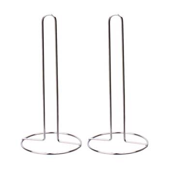 2PK Entree Paper Towel Holder Kitchen Bathroom Accessory Chrome 28.5cm