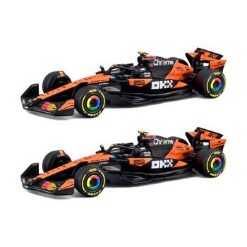 2PK Bburago 2025 McLaren F1 MCL39 4 Lando Norris Model Car Collectible