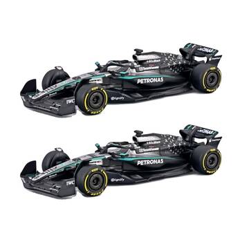 2PK Bburago Mercedes-AMG F1 W16 63 Russel Collectible Model 2025 Car Diecast