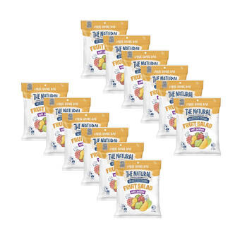 12PK The Natural Confectionery Co Sour Jelly Fruit Salad 400g Flavour Gummies