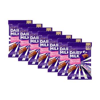 7x 10pc Cadbury Marvellous Creations Sharepack W/ Jelly Popping Candy 160g