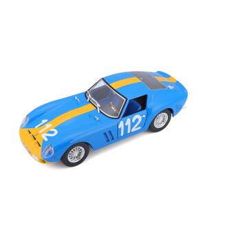 Bburago Model Kit 1964 Ferrari 250 GTO Classic Car Replica Blue