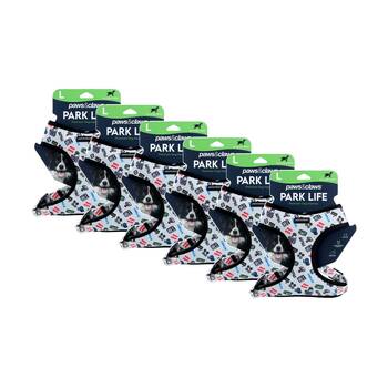 6x Paws And Claws Park Life Printed Pet Dog Harness Large 50-70cm Assorted