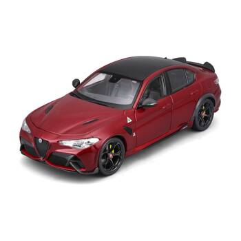 Bburago 2023 Alfa Romeo Giulia GTAm Competition Model Car Replica Toy Red