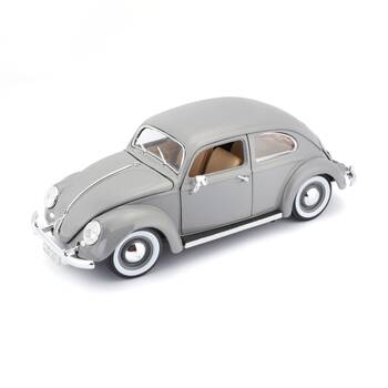 Bburago 1955 Volkswagen Beetle Model Car Collectible Diecast Toy Replica Grey