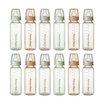 4x 3pc Tommee Tippee Natural Start Narrow Neck Baby Feeding Bottle Set 250ml