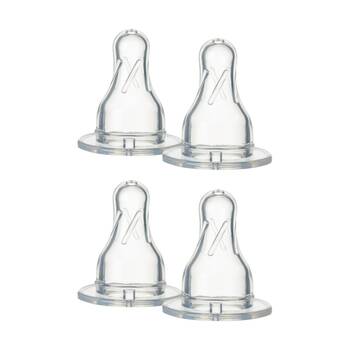 2x 2pc Tommee Tippee Narrow Neck Medium Flow Baby Bottle Teat Set 3 Months+