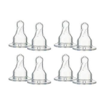 4x 2pc Tommee Tippee Narrow Neck Medium Flow Baby Bottle Teat Set 3 Months+