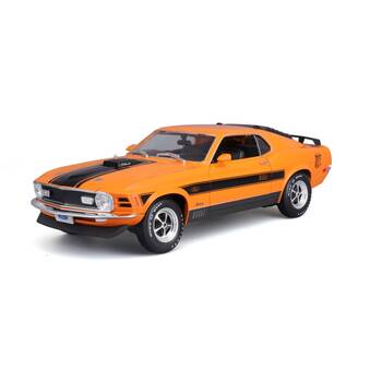 Maisto 1970 Ford Mustang Mach 1 Diecast Model Car Replica Orange 18cm
