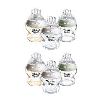 2x 3pc Tommee Tippee Natural Start Newborn Bottle Discovery Set 0m+ 150ml