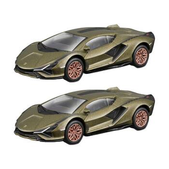 2x 2pc Maisto Speed Icon Lamborghini Sian FKP 37 Diecast Model Car Set