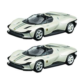2x 2pc Maisto Speed Icon Ferrari Daytona SP3 Diecast Model Car Set