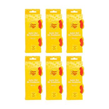 6x 2pc Chupa Chups Solid Gel Air Freshener Set Assorted Scents 40g