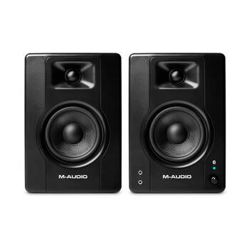 2pc M-Audio BX4 Bluetooth Studio Monitors Speaker Set W/ 4-Inch Woofer 120W