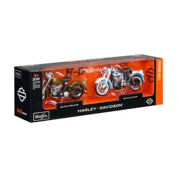 2pc Maisto Motorcycle Duos 1950s Diecast Model Set Collectible