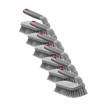 6x Boxsweden Prime Handled Scrubbing Cleaning Brush W/ Comfortable Soft Grip Grey
