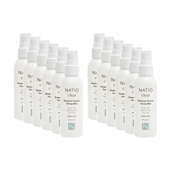 12PK Natio Toning Mist Clear Breakout Control Green Tea Salicylic Acid 125ml