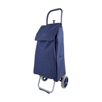 Sachi Swift Steel Frame Shopping Trolley Navy 38L Capacity 20kg Load Limit
