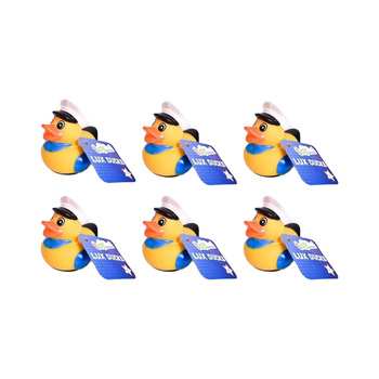 6PK Impulse Character Colour Lux Bath Ducks Toy 4m+ 29.84x20.32x15.19cm Assorted