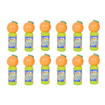 12PK Maxx Bubbles Scented Fruit Bubble Wand Play Toy 123ml 3y+ Assorted