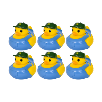 6PK Impulse Cowboy & Farmer John Deere Rubber Bath Duck Play Toy 4m+ Assorted