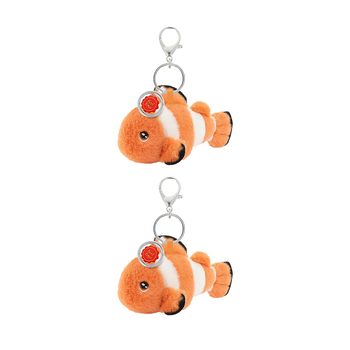 2x Keeleco 100% Recycled Material Soft Huggable Delux Plush Toy Clownfish