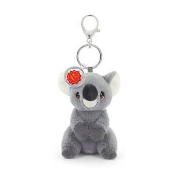 Keeleco Soft Plush Toy Grey Bag Charm Keychain Accessory Koala