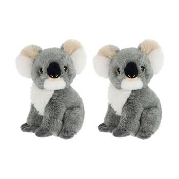 2x Keeleco 100% Recycled Material Weighted Delux Animal Plush Toy Koala