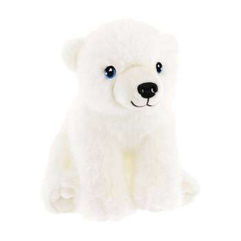 Keeleco Delux Plush Toy Soft White Stuffed Animal Blue Eyes Polar Bear