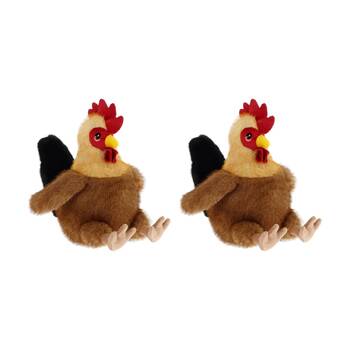 2x Keeleco Delux Plush Toy Eco Friendly Soft Huggable Animal Chicken
