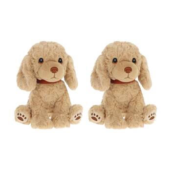 2x Keeleco Puppy Love Plush Toy Eco Friendly Soft Huggable Animal Cavapoo