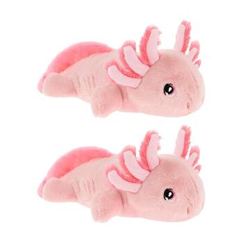 2x Keeleco Plush Toy Eco Friendly Soft Huggable Animal Axolotl