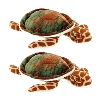 2x Keeleco Plush Toy Eco Friendly Wildlife Collection Sea Turtle