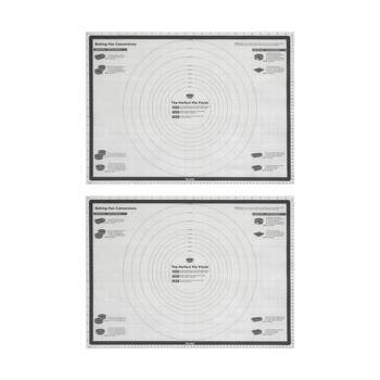 2PK Tovolo Truebake Non-Stick Oven-Safe Silicone Pastry Baking Mat 63.5x45.5cm