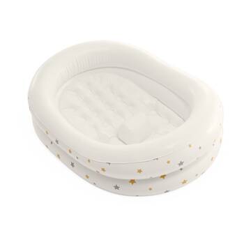 Intex Starry Inflatable Baby Bath 0-12m Cushioned Portable White 89x66x25cm