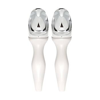 2PK Tovolo Tilt-Up Ice Cream Scoop W/ Built-In Feet & Ergonomic Handle White