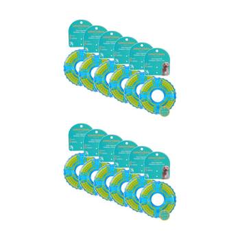12x Paws And Claws Durable TPR Geo Dog Squeak & Chew Play Toy Assorted