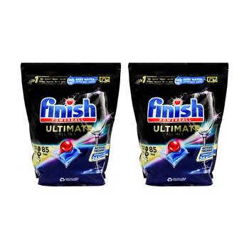 2x 85pc Finish Powerball Ultimate All In 1 Dishwasher Tablets Lemon Sparkle