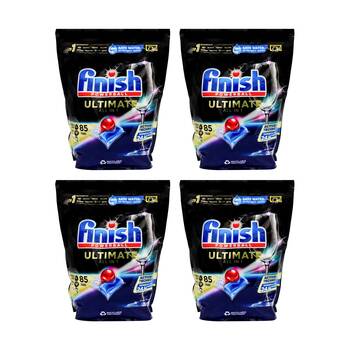 4x 85pc Finish Powerball Ultimate All In 1 Dishwasher Tablets Lemon Sparkle