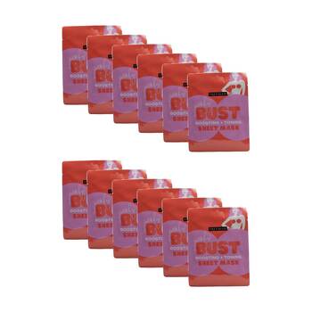 12PK Freeman Boosting & Toning Perky Bust Sheet Mask 30mL Pomegranate Peptide