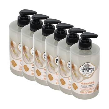 6PK Imperial Leather Moisturising Hand Wash Cotton Flower & Vanilla 500ml