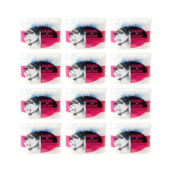 12PK Dare To Wear 3 In 1 Cotton Swab Pads & Balls Cosmetic Set Skin Care