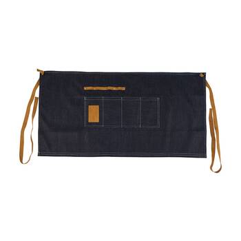 Annabel Trends Sprout Denim Waist Half Garden Apron Blue & Brown