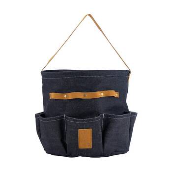 Annabel Trends Sprout Denim Gardening Tool Bag W/ Seven Pockets 25x24.5cm