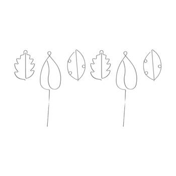 2x 3pc Annabel Trends Garden Sprout Indoor Plant Stakes 100% Iron 38cm