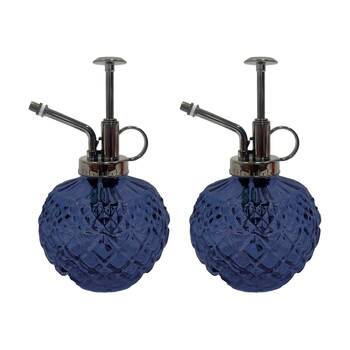 2PK Annabel Trends Diamond Plant Gardening Mister Spray Bottle Dark Blue