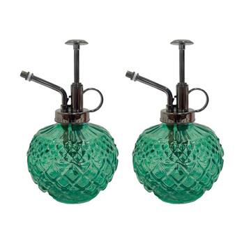2PK Annabel Trends Diamond Plant Gardening Mister Spray Bottle Green