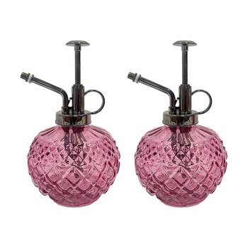 2PK Annabel Trends Diamond Plant Gardening Mister Spray Bottle Pink