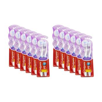 12x 2pc Colgate 360 Degree Sensitive Pro-Relief Dental Toothbrush Set Extra Soft