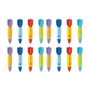 4x 4pc Intex Underwater Torpedoes Set Dive Toys Activity Game Assorted 6y+